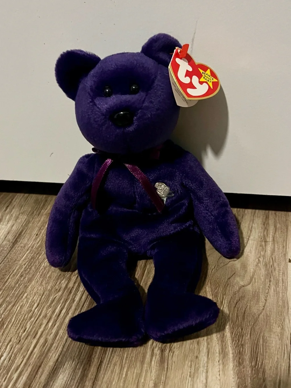 Bundle of three TY Beanie Babies Plush Bears NWT millennium princess diana angel